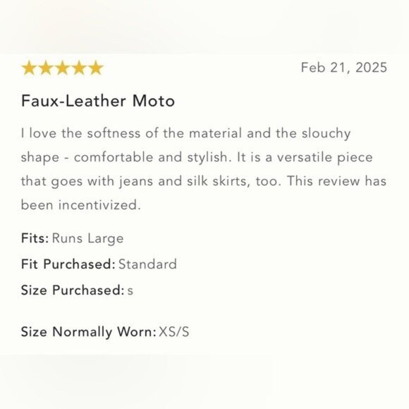 NWT Size 2X - Anthropologie Oversized Faux-Leather Moto Jacket (NWT US$ 168) - Picture 12 of 16